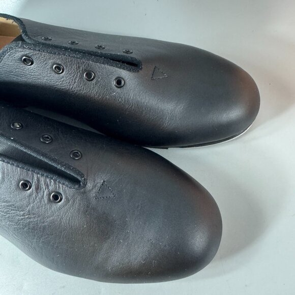 NIB Bloch Black Leather Tap Shoes Lace Up Dance with Techno Tap, Size 11 - Picture 10 of 13